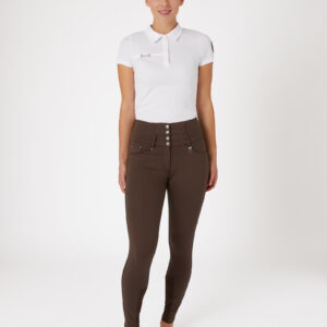 Pantalon d'équitation brun de la marque Horze, collection Tara